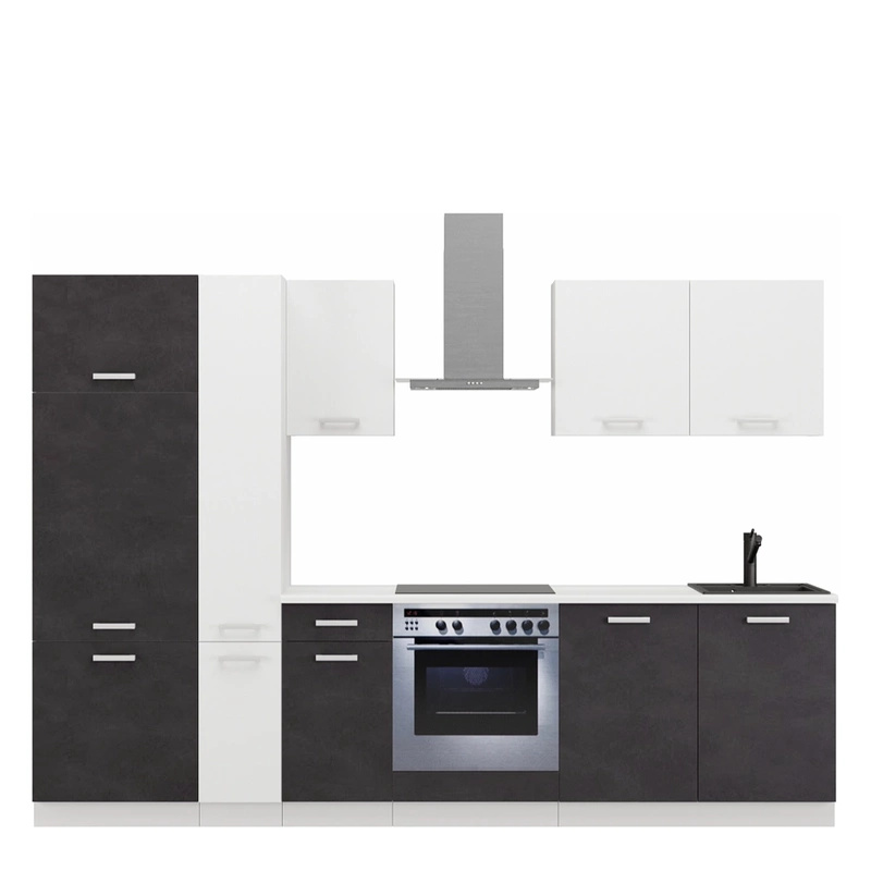 Meble kuchenne z blatem i szafką CARGO TONY 290 cm