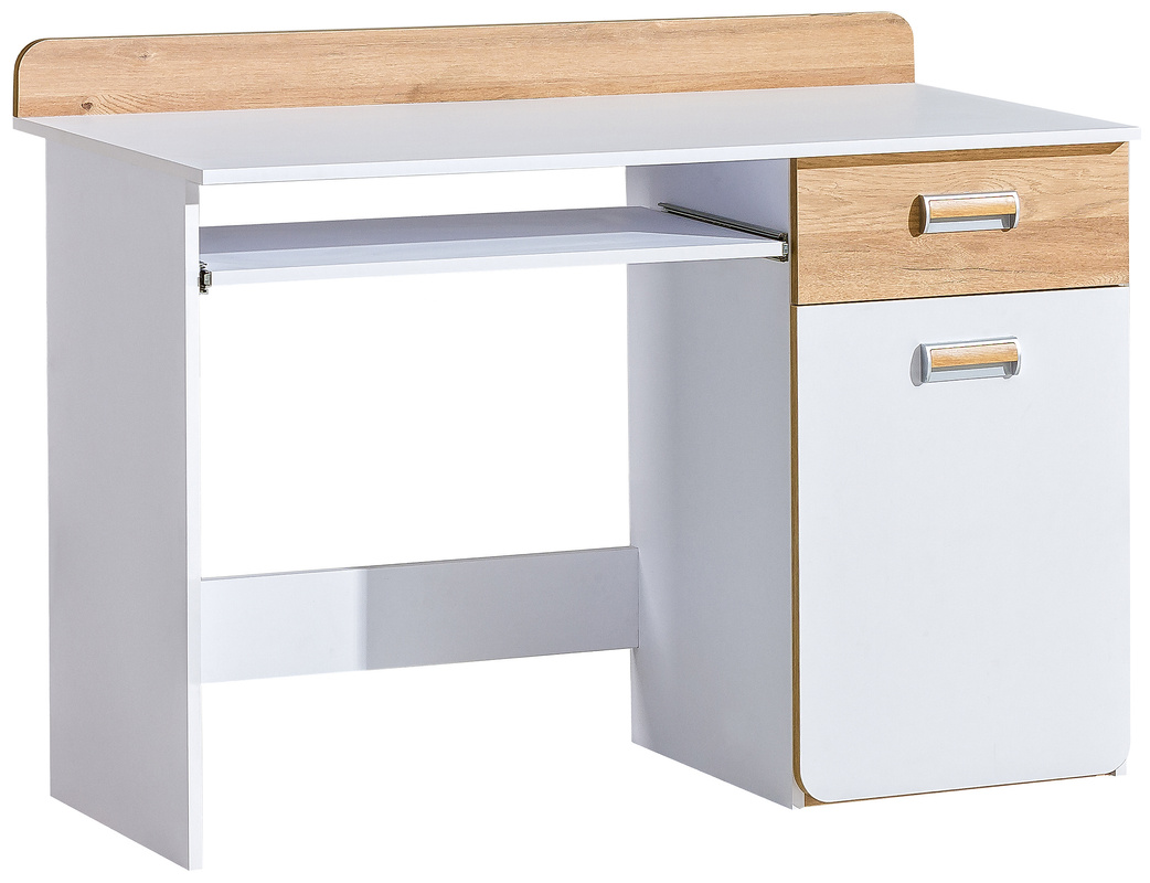 Nowoczesne biurko do pokoju dziecięcego 120 cm LUMINOUS biały