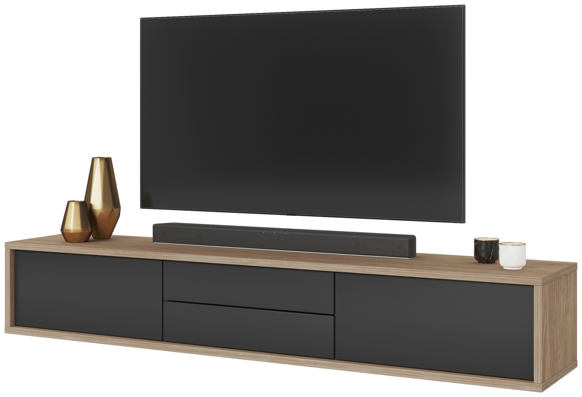 Wisząca szafka RTV 180 cm z szufladami FRIDA