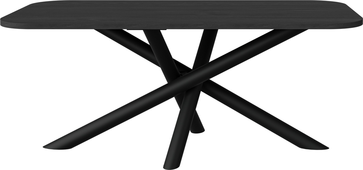 Zaokrąglony nowoczesny stół do jadalni 185x90 cm OPALIO jesion portland