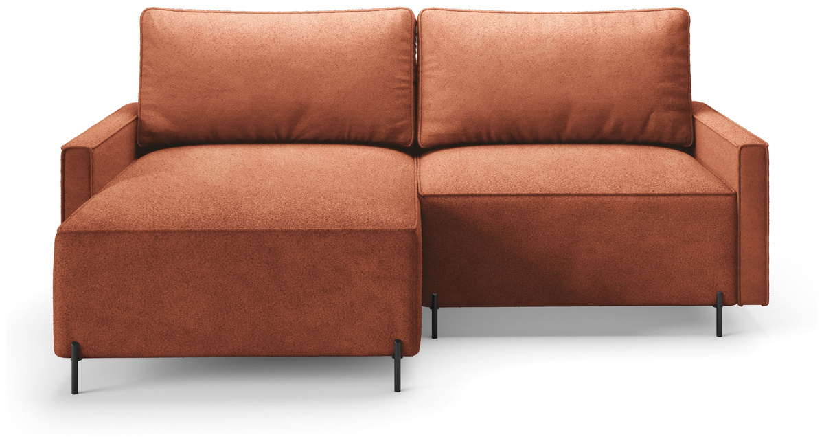 Nowoczesny narożnik loft na nóżkach z funkcją spania i pojemnikiem NORTON