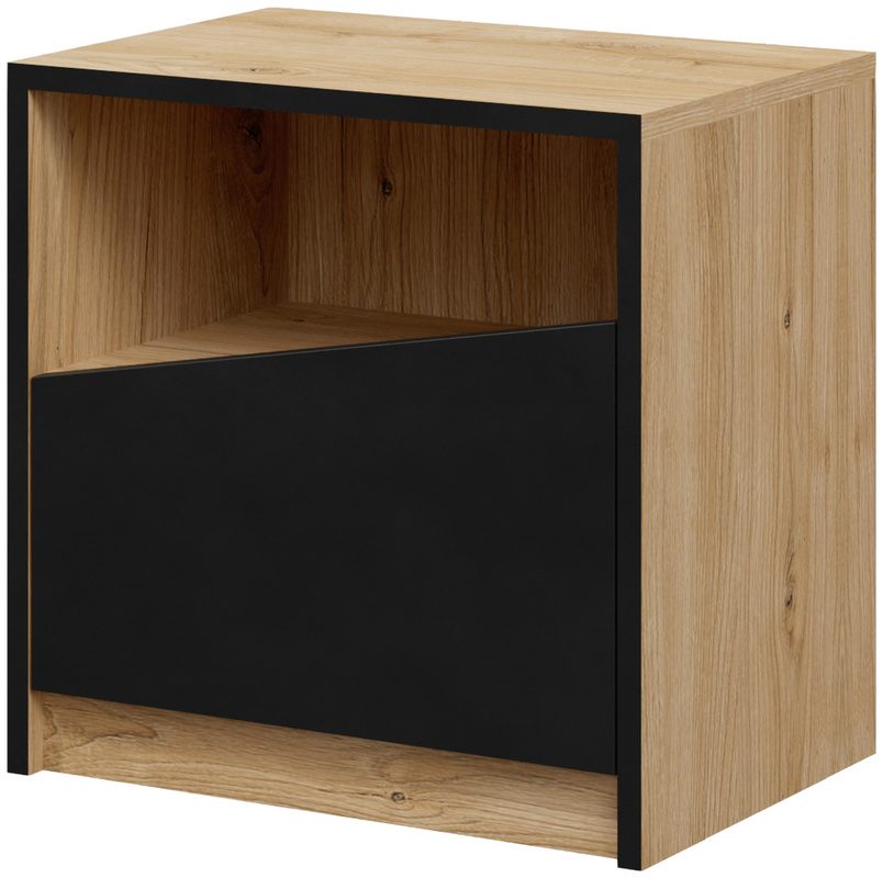 Mała nowoczesna szafka nocna 50 cm z półką AMADEO