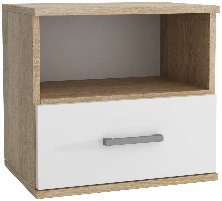 Mała szafka nocna do sypialni 48 cm z szufladą GRETA