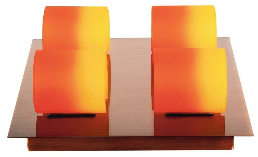 Miedziany plafon sufitowy do salonu AMBRA 4-punktowy