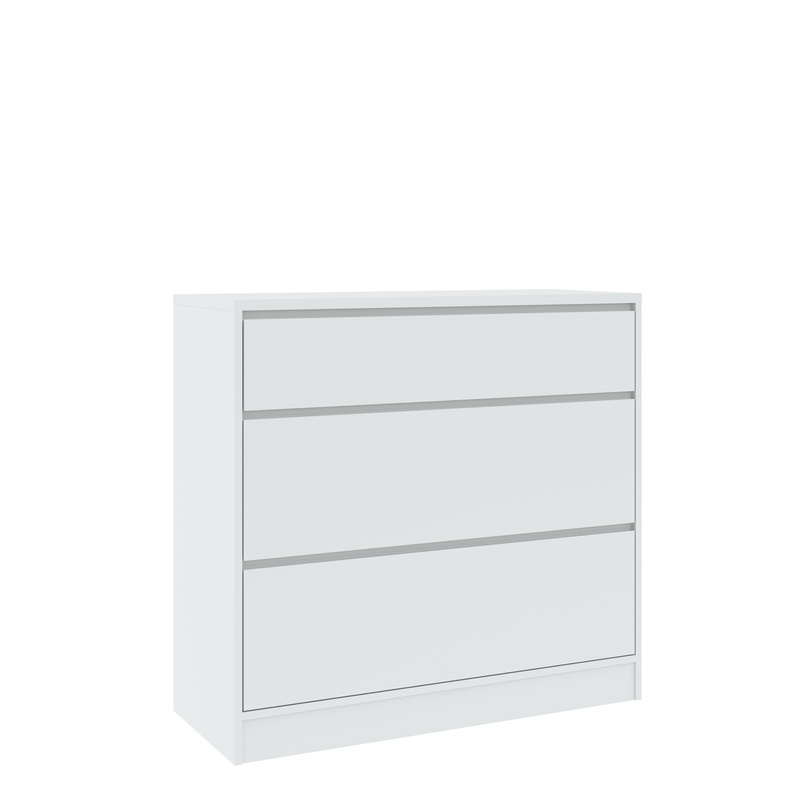 Biała komoda 98 cm z szufladami do salonu BALVIO