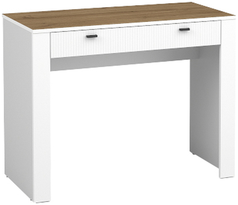 Nowoczesna biała toaletka z szufladami 102 cm MISTY