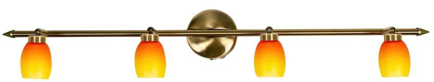 Listwa sufitowa 4-punktowa do salonu OLIVIA patyna rainbow