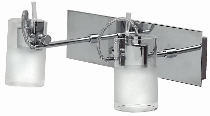 Chromowany kinkiet ścienny do salonu Dragon 2x40W G9