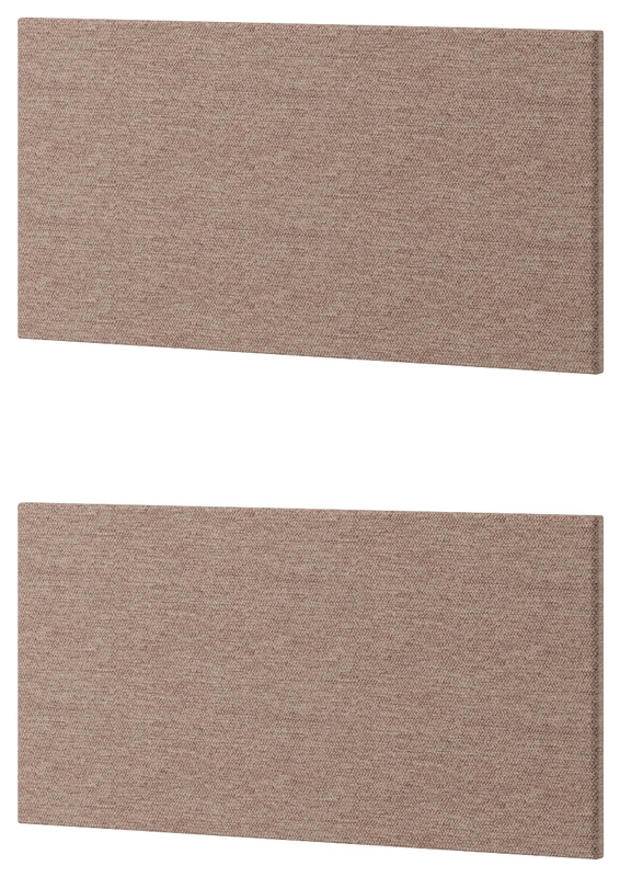 Panel tapicerowany 2x zagłówek do łóżka WOOW brązowy