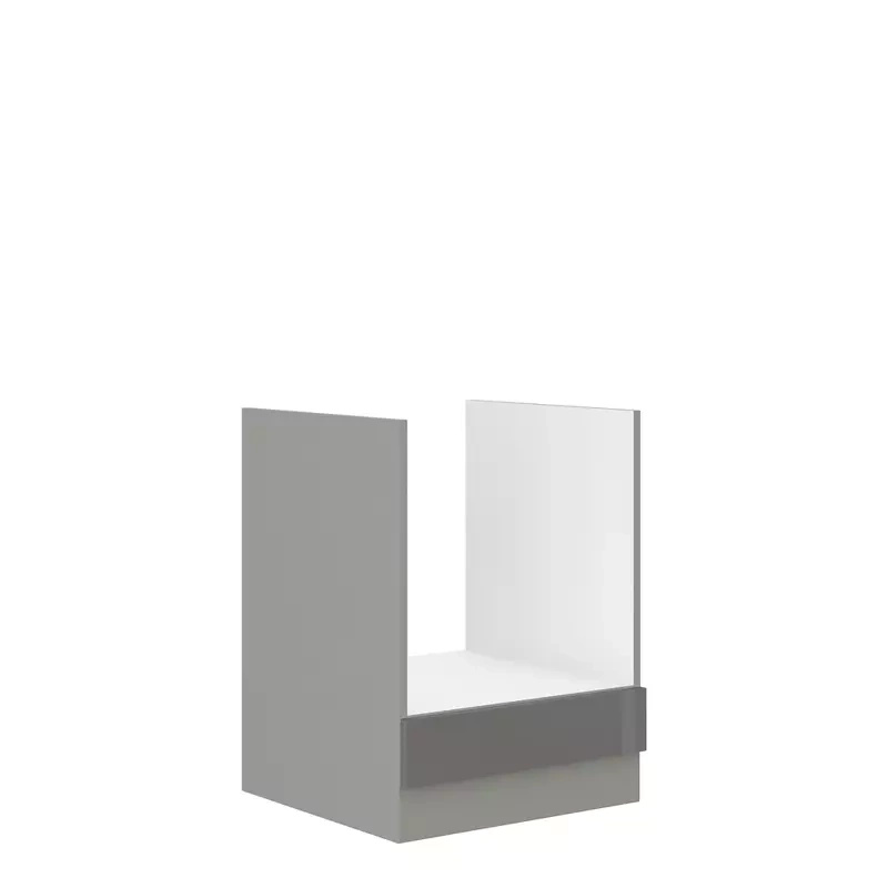 Szafka kuchenna pod zabudowę szary połysk SILVER