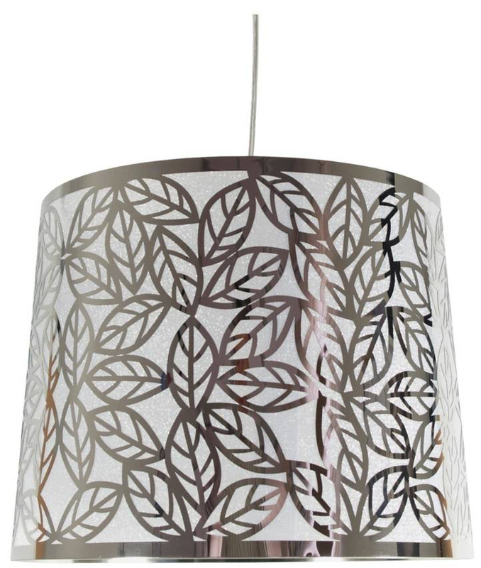 Chromowana lampa wisząca regulowana do salonu Andromeda 1 punkt świetlny