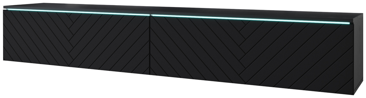 Wisząca szafka RTV 180 cm podwieszana BROMI jodełka