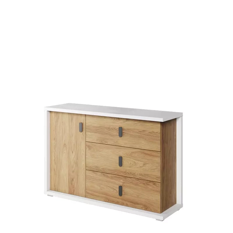 Komoda dziecięca z szufladami i drzwiami 135 cm SIMI