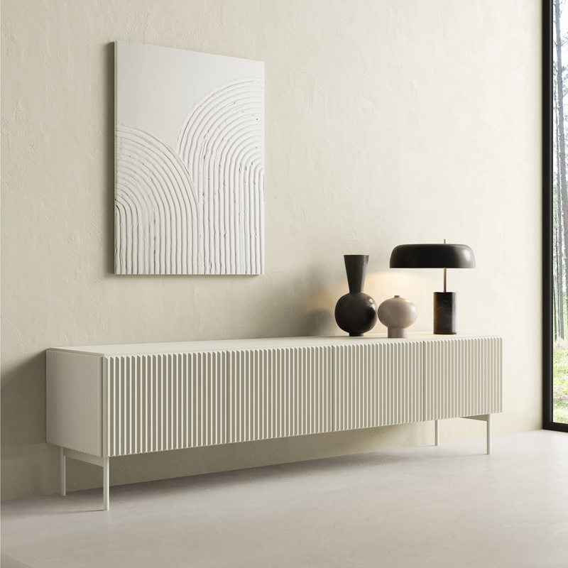 Szafka RTV 195 cm do salonu kaszmir MEZZO