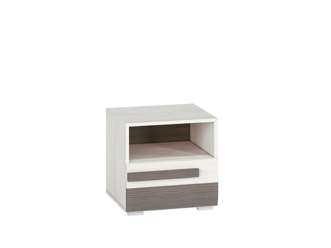 Szafka nocna z szufladą 46 cm BLANCO sosna śnieżna