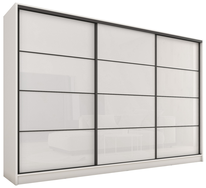 Szafa przesuwna na wysoki połysk 280 cm LOFT