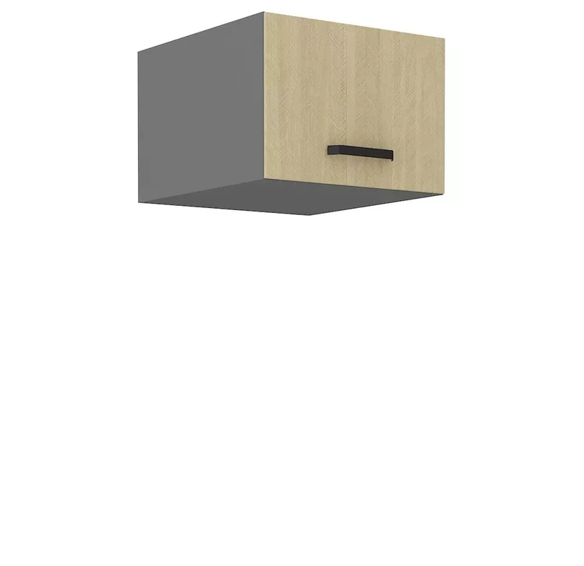 Uchylna szafka kuchenna 50 cm SUNSHINE jodełka scandi