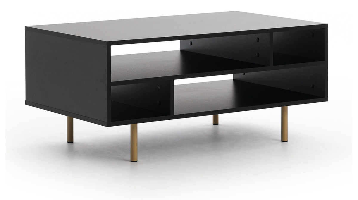 Kawowy stolik do salonu półki 100 cm NAMASTE