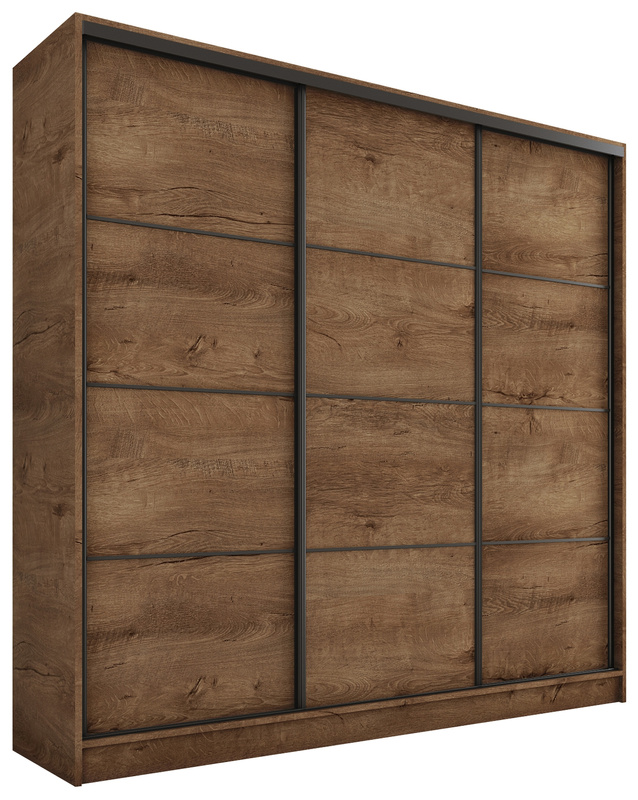 Szafa przesuwna 180 cm dąb lefkas LOFT