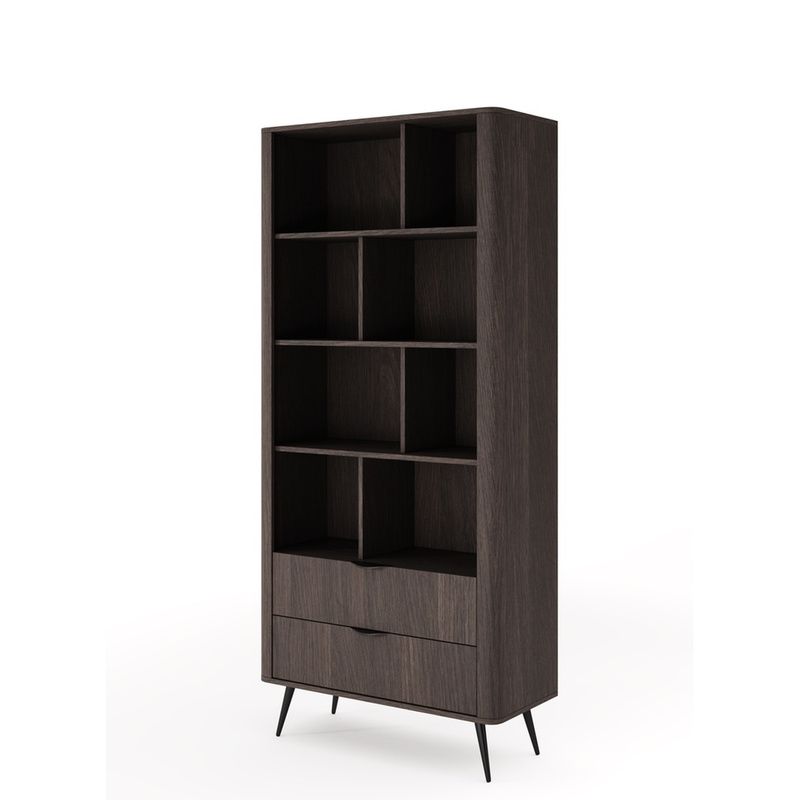 Nowoczesny regał 88 cm na książki do salonu dąb dunin VALIO