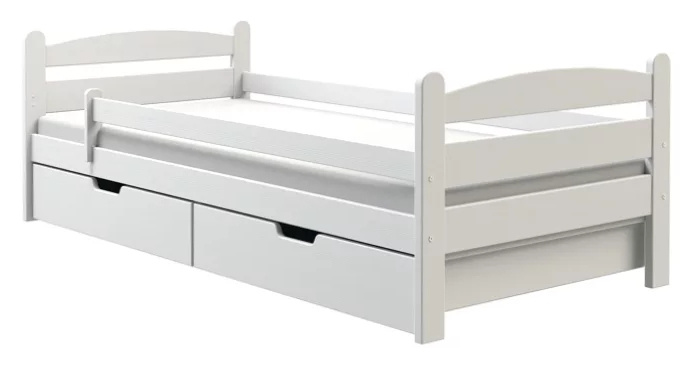 Drewniane łóżko do pokoju dziecięcego 90x200 cm MERRY