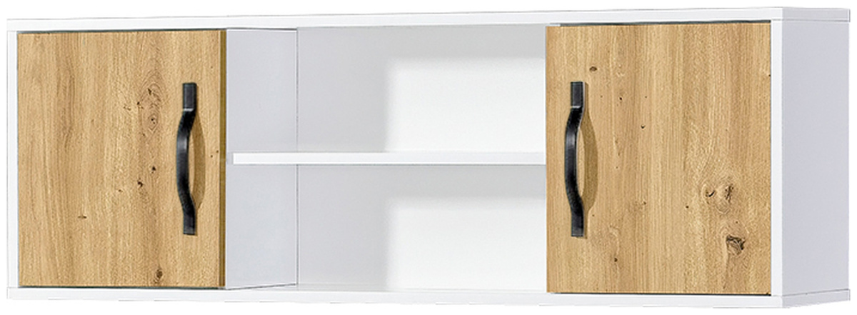 Wisząca szafka półotwarta 120 cm PULSA dąb artisan