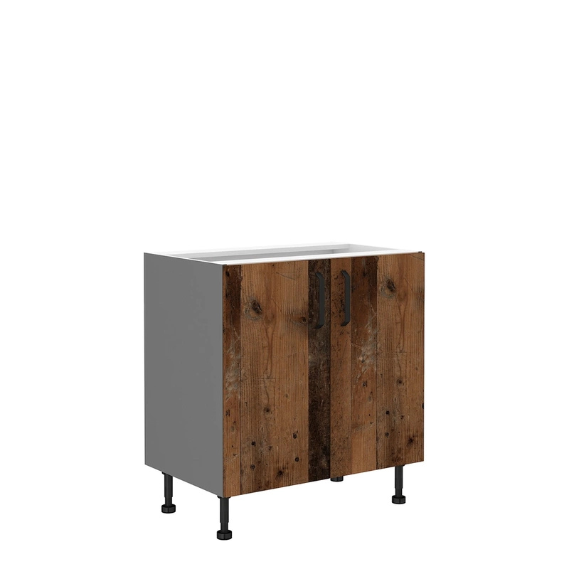 Dolna dwudrzwiowa szafka kuchenna 80 cm LESTY vintage