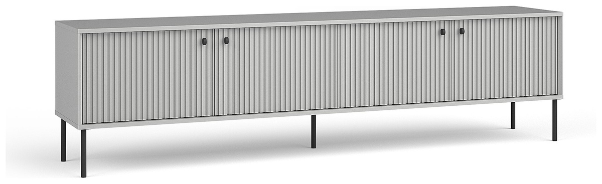 Szafka RTV 207 cm do salonu szeroka IRYS szara