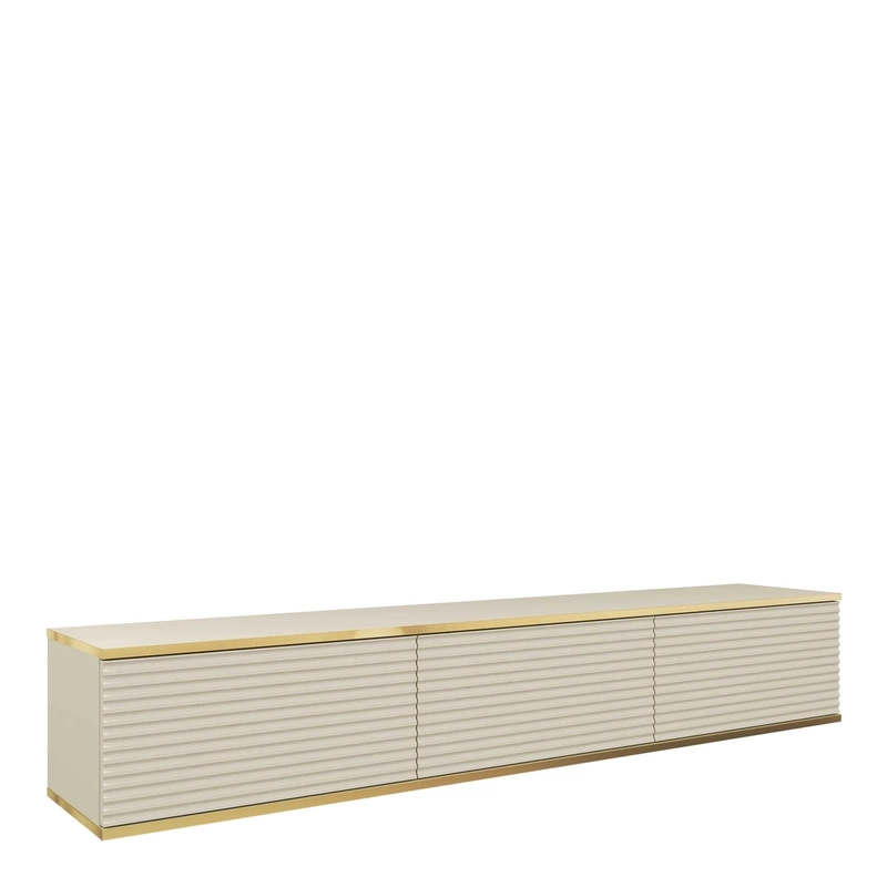 Beżowa szafka RTV 175 cm MDF ORVIETO