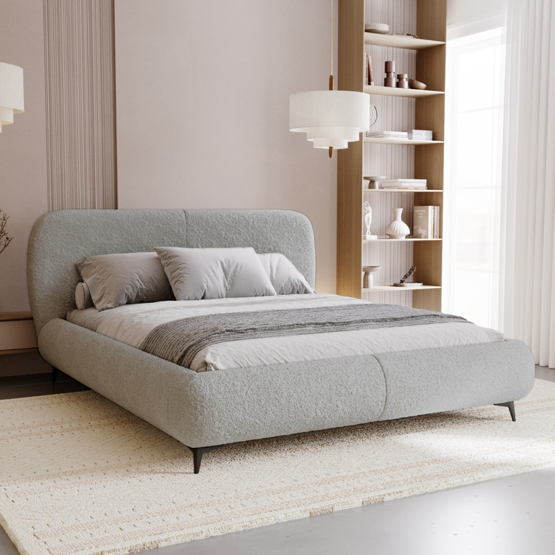 Łóżko sypialniane 160x200 z pojemnikiem na pościel MALI