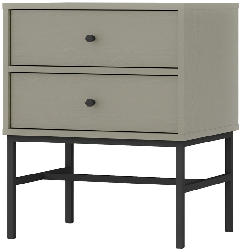 Nowoczesna szafka nocna z szufladami 52 cm TOKEN