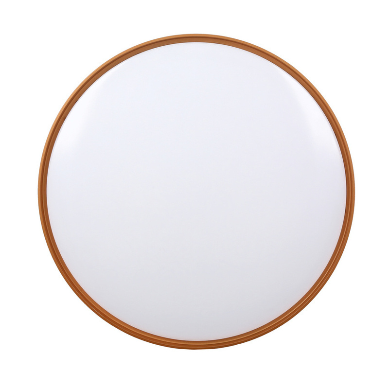 Czarny plafon sufitowy LED 24W do salonu MONTANA klosz biały złoty