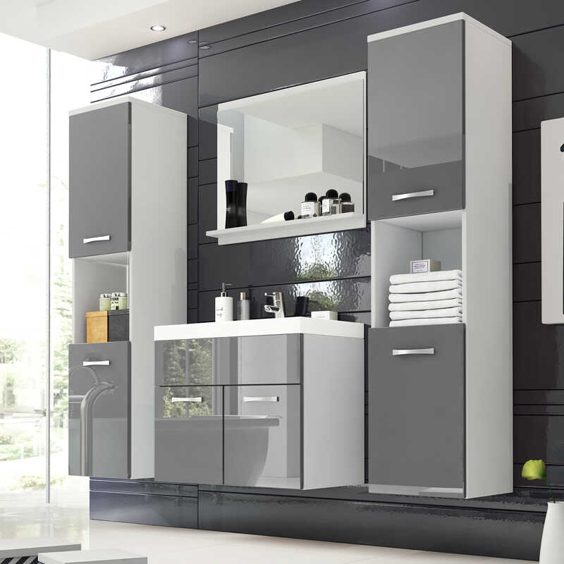 Meble łazienkowe zestaw z umywalką REAL XL