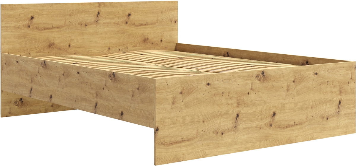 Nowoczesne łóżko 160x200 do sypialni dąb artisan MAXIDO