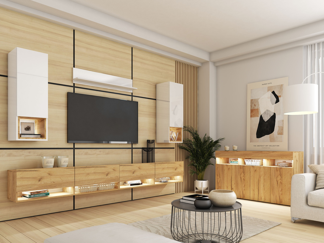 Zestaw mebli z komodą PREMIUM