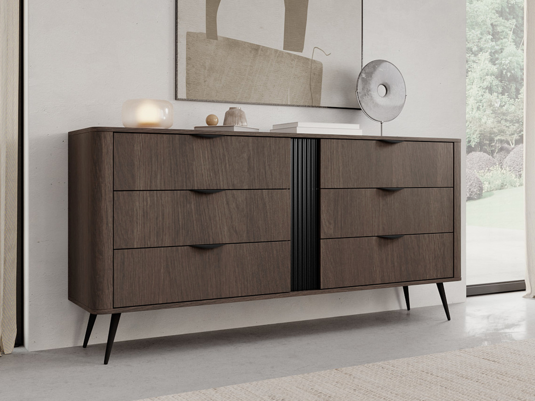 Komoda z szufladami 163 cm do salonu dąb dunin VALIO