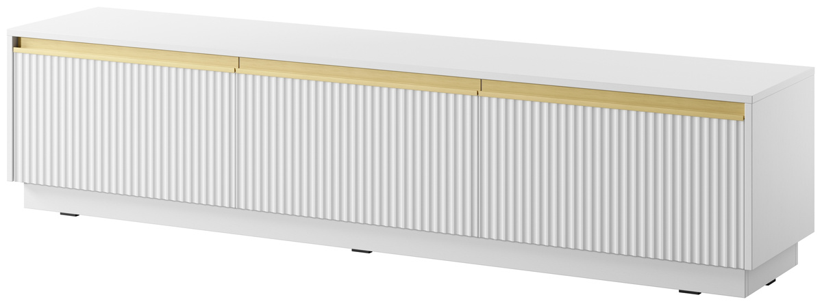 Biała nowoczesna szafka RTV pod telewizor 180 cm RAVO