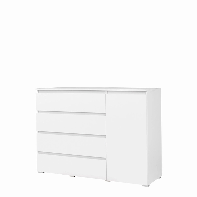 Nowoczesna duża komoda z szufladami i półkami COSTA