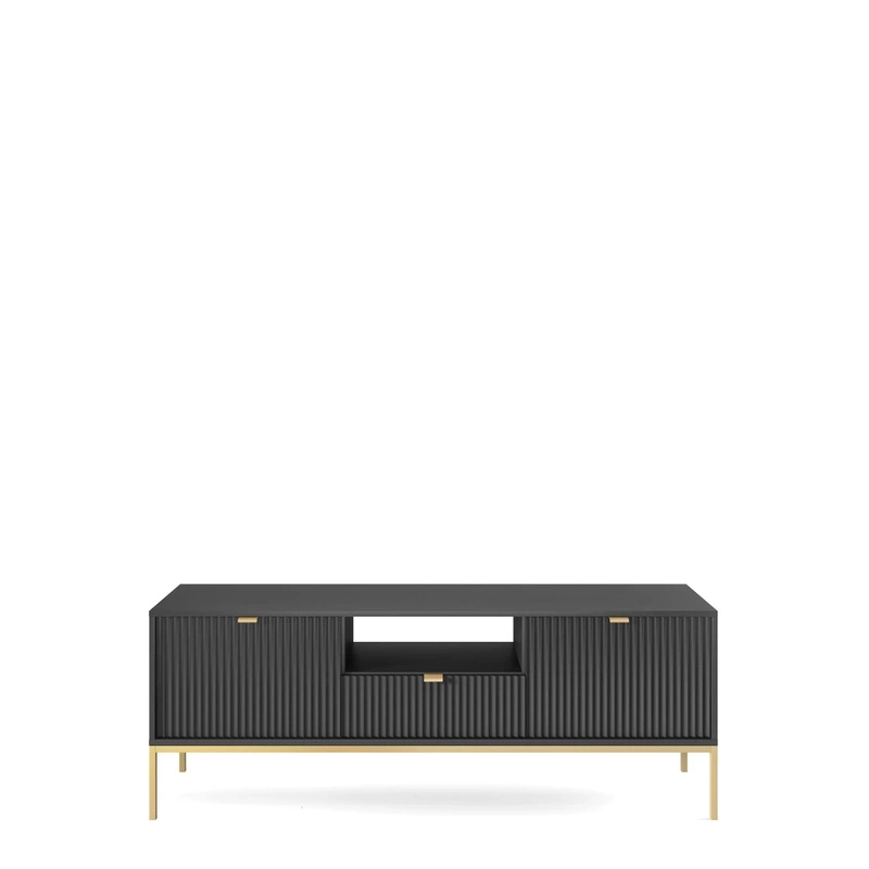 Szafka RTV czarna z szufladą AVANTI