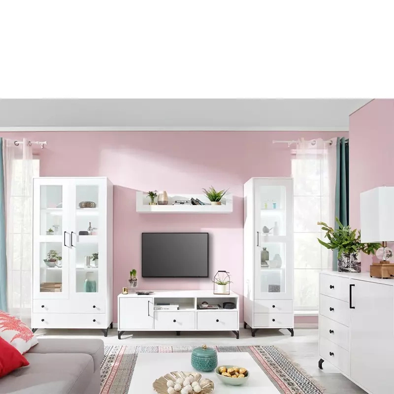 Zestaw białych mebli młodzieżowych BOMBAY