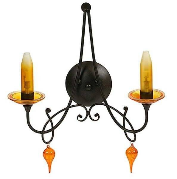 Kinkiet podwójny lampa ścienna do salonu CASTEL nowoczesna biała