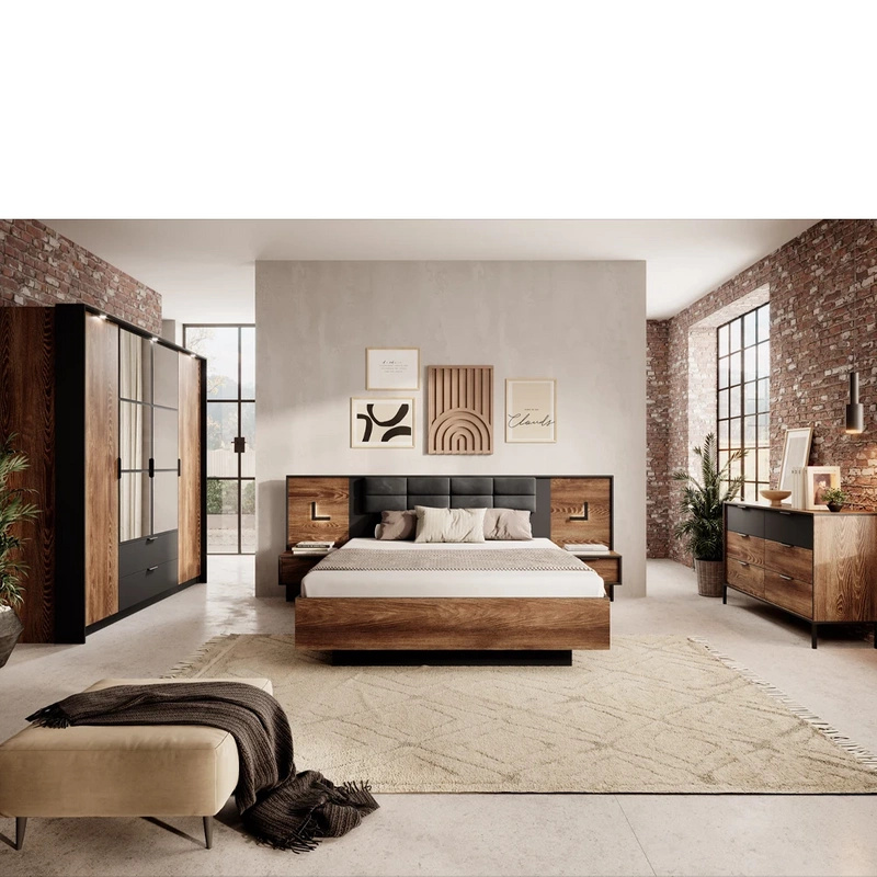 Komplet mebli szafa i komoda do sypialni MESSA