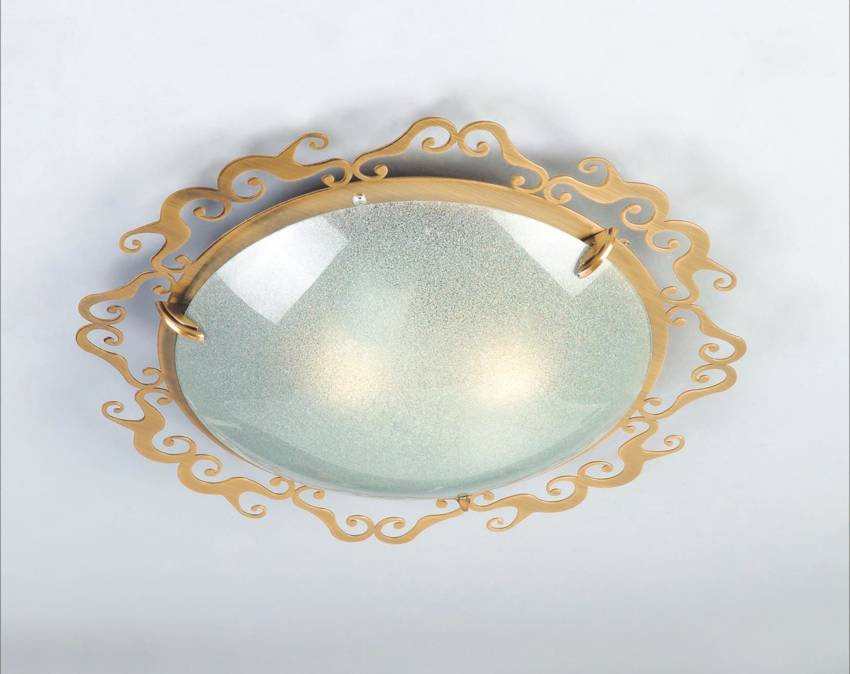 Plafon sufitowy do salonu i sypialni CASABLANCA patyna 38 cm