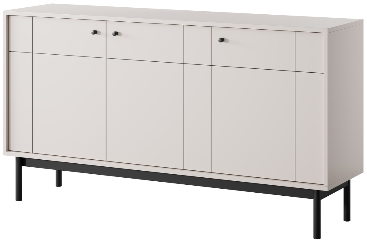Trzydrzwiowa komoda do salonu 153,5 cm JUVA kaszmir