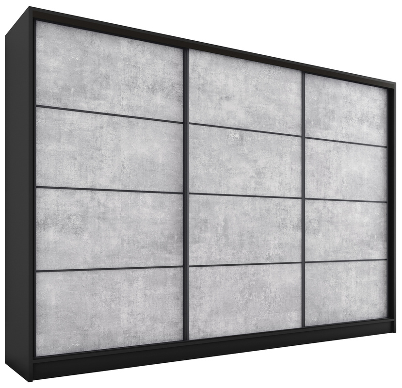 Trzydrzwiowa szafa przesuwna 250 cm LOFT