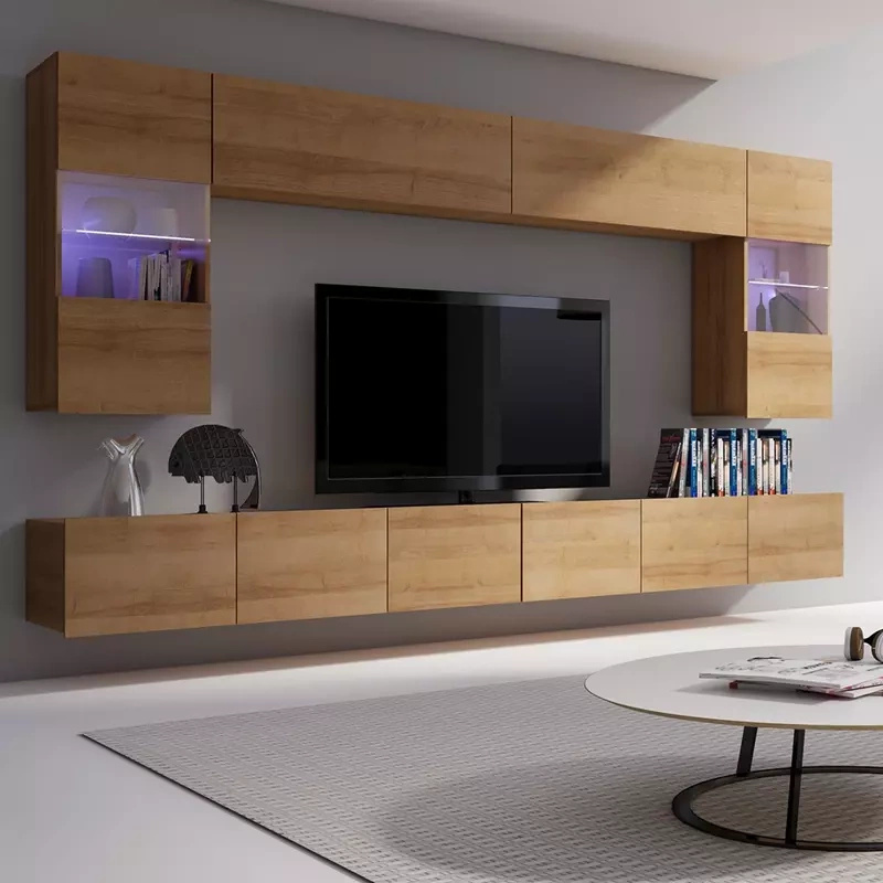 Meble do salonu dąb złoty MODERN 1