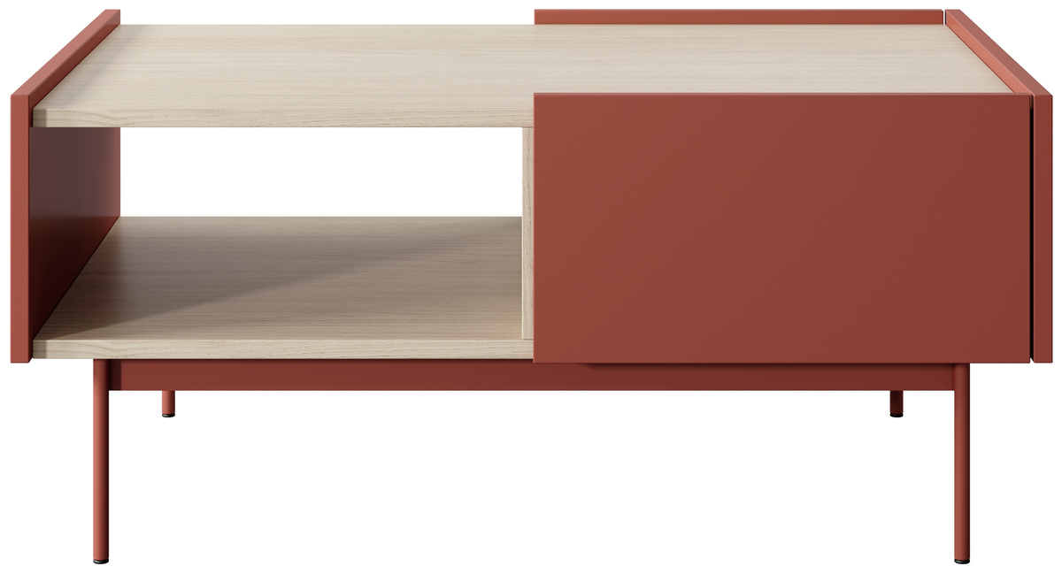 Nowoczesna ława kawowa z szufladami 65x97 cm CRYSTAL