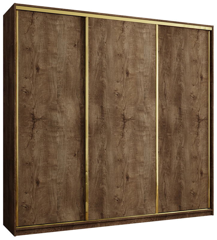 Pojemna szafa przesuwna 250 cm GOLD NEW MAX lefkas