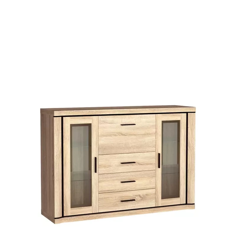 Nowoczesna komoda z witryną DENEA