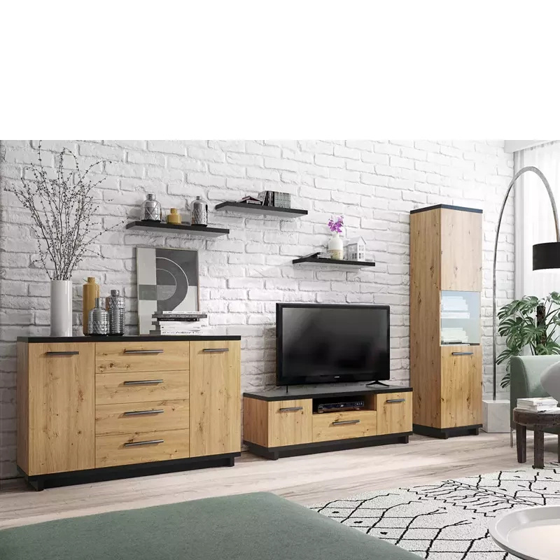 Meble do salonu dąb artisan ISMENA 2